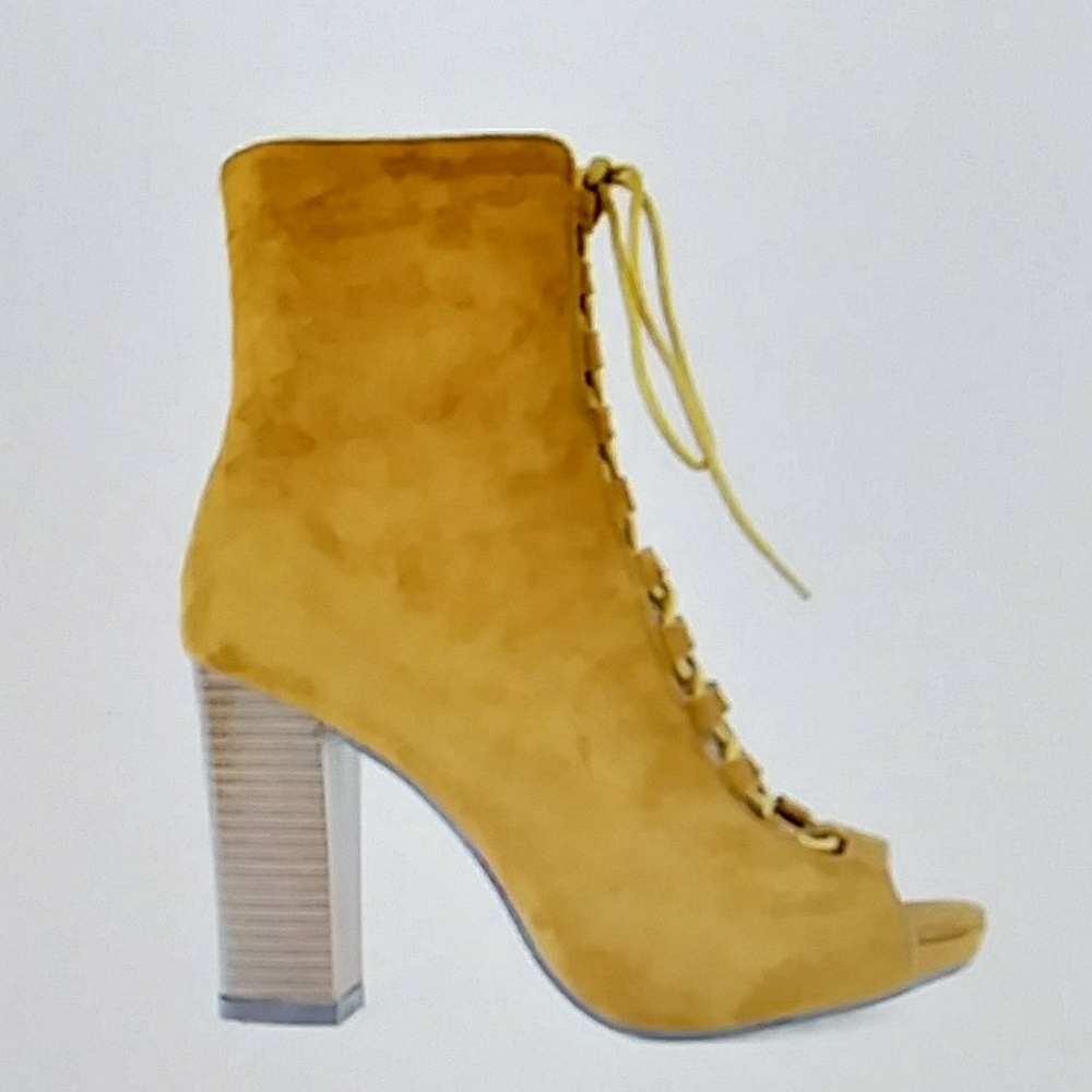Chase & Chloe Lace-Up Booties - Picture 2 of 4